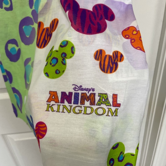 Disney Wild Neon Animal Print Mickey Tank NWT - Picture 3 of 9